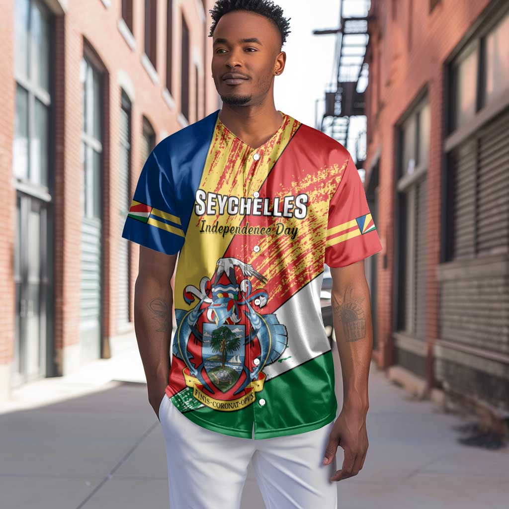 29 June Seychelles Independence Day Baseball Jersey Flag Style LT14