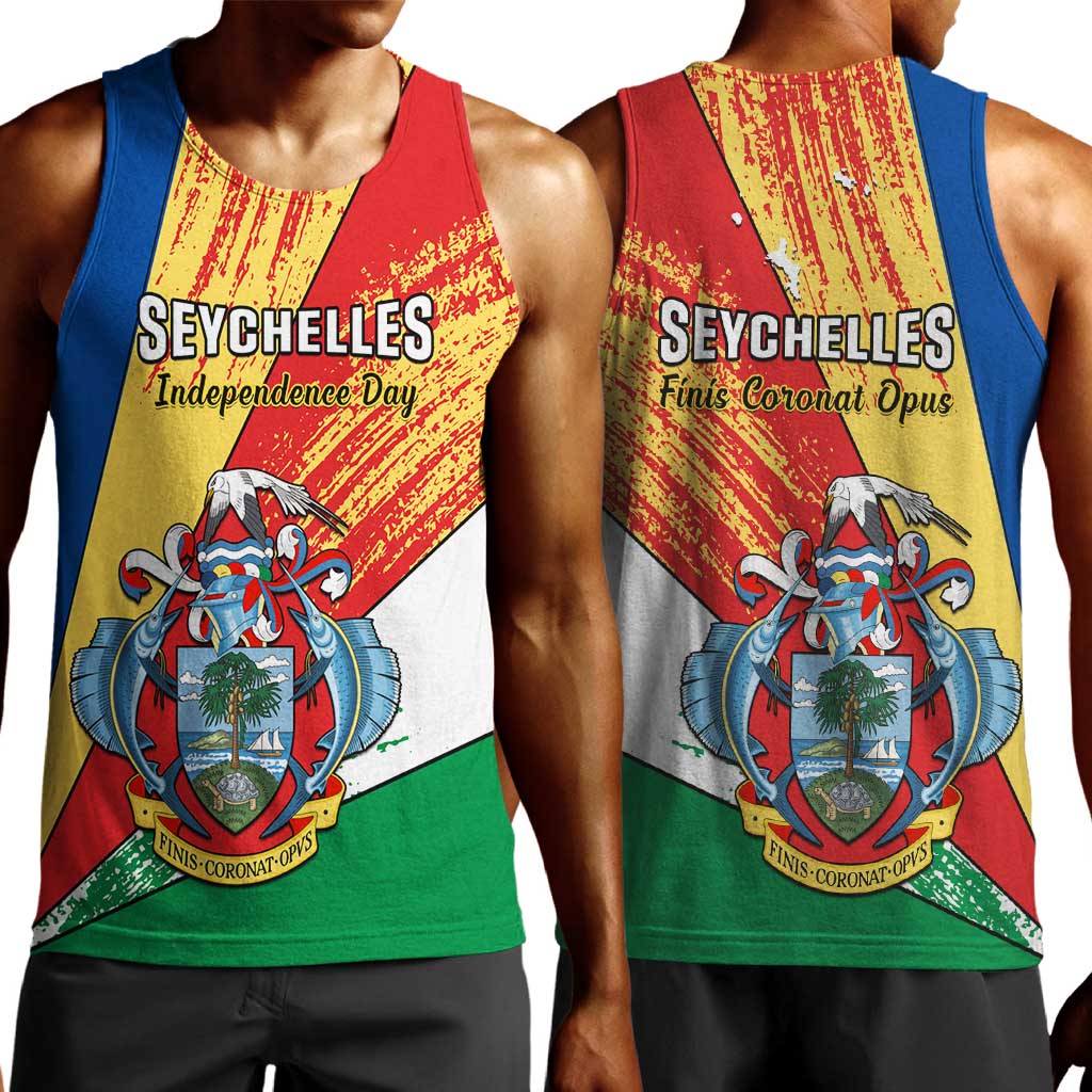 29 June Seychelles Independence Day Men Tank Top Flag Style LT14