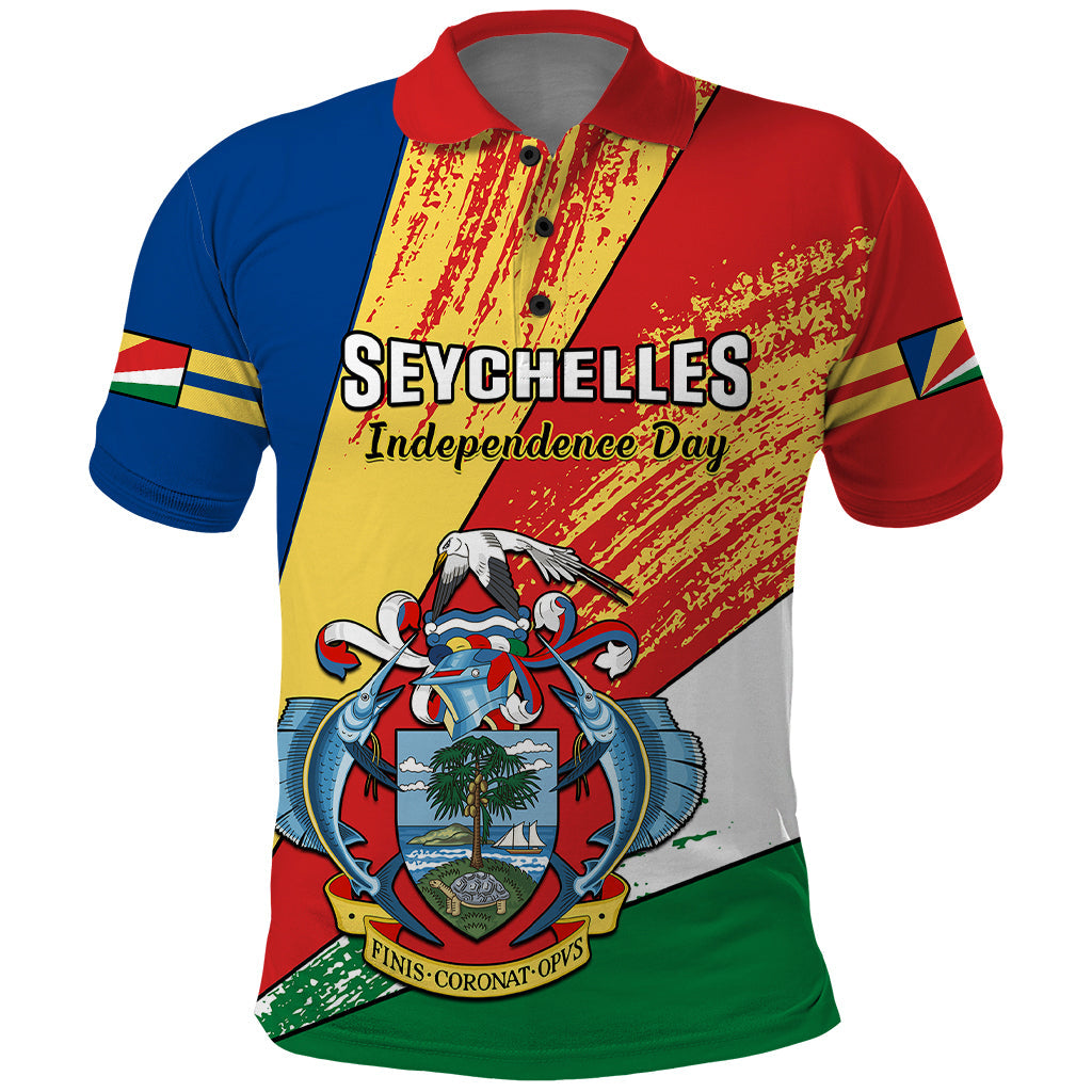 29 June Seychelles Independence Day Polo Shirt Flag Style LT14