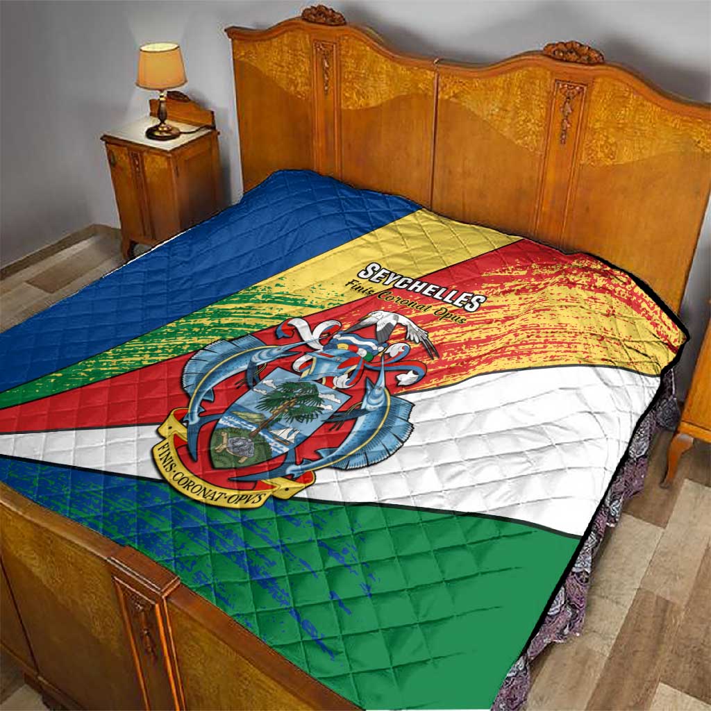 29 June Seychelles Independence Day Quilt Flag Style LT14
