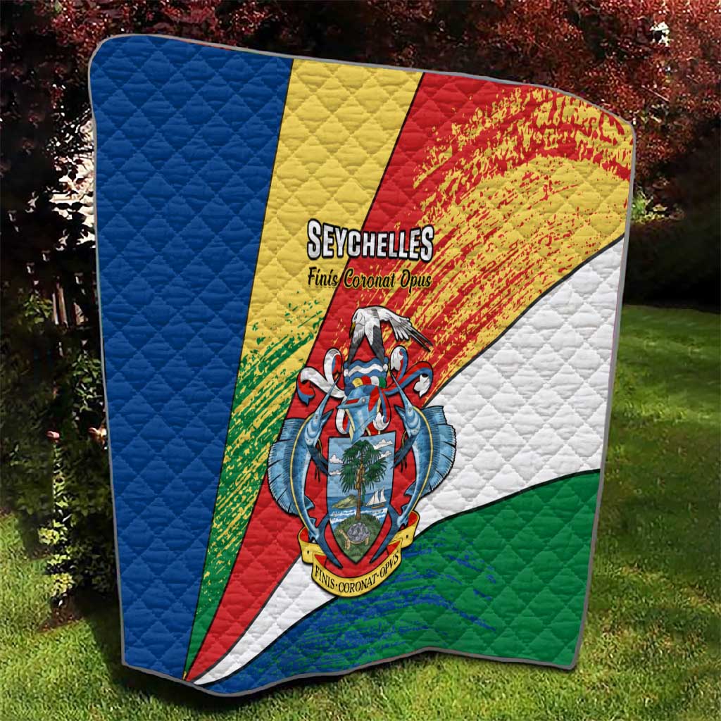 29 June Seychelles Independence Day Quilt Flag Style LT14