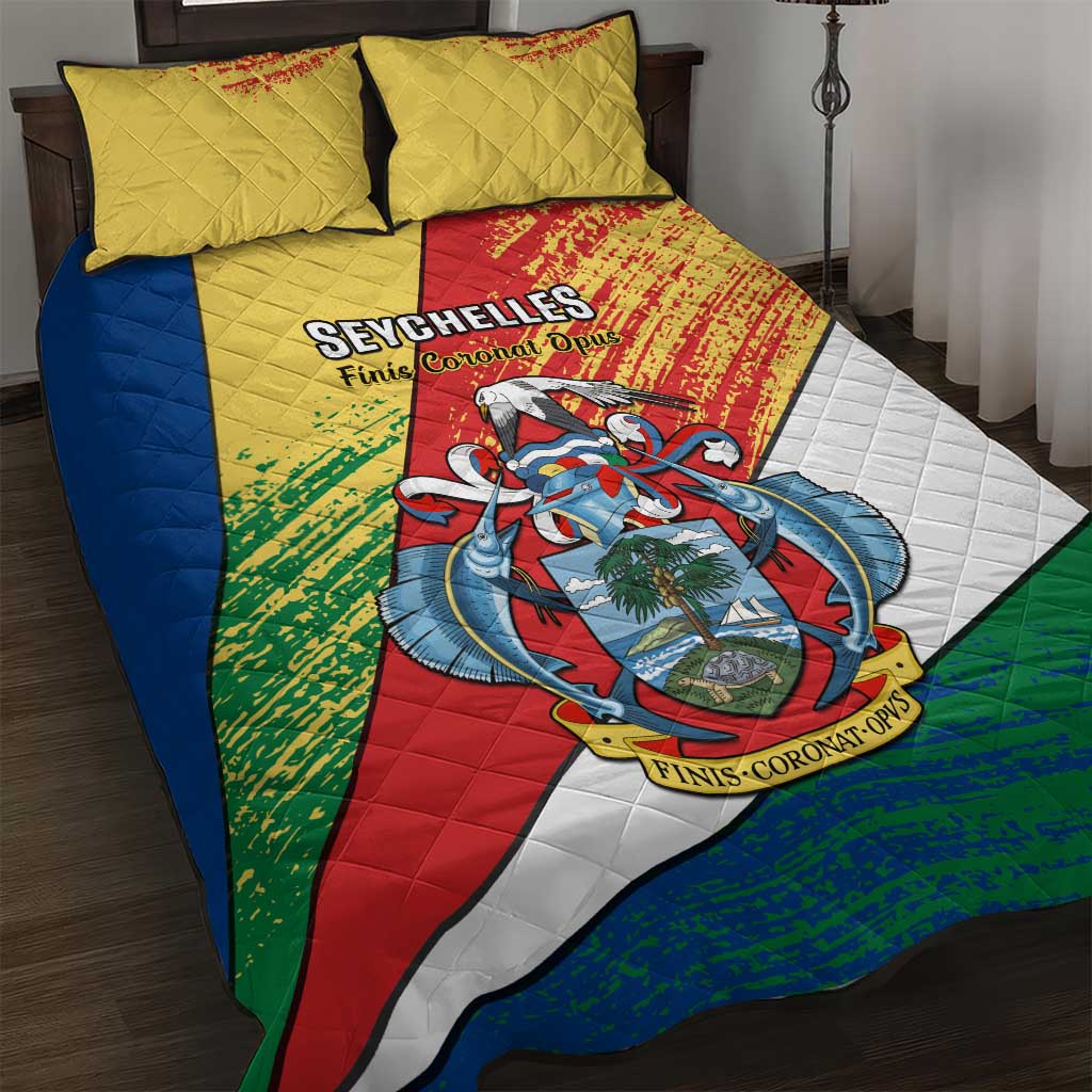 29 June Seychelles Independence Day Quilt Bed Set Flag Style LT14