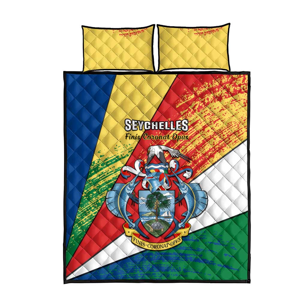 29 June Seychelles Independence Day Quilt Bed Set Flag Style LT14