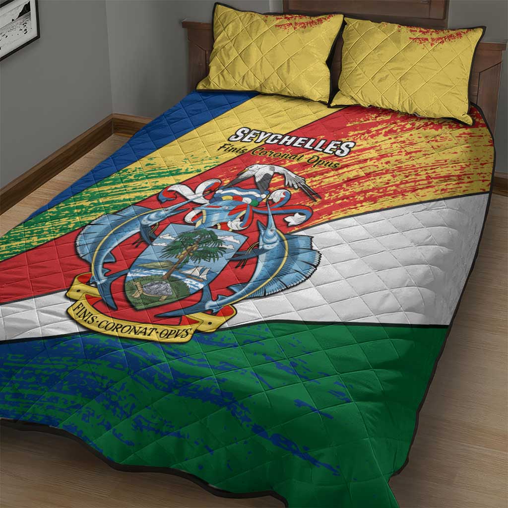 29 June Seychelles Independence Day Quilt Bed Set Flag Style LT14
