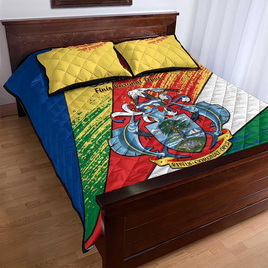 29 June Seychelles Independence Day Quilt Bed Set Flag Style LT14