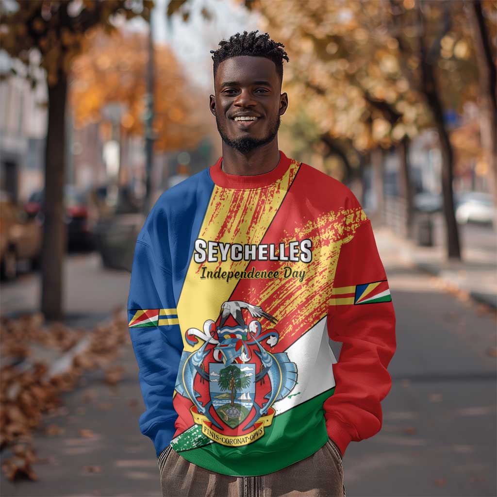 29 June Seychelles Independence Day Sweatshirt Flag Style LT14