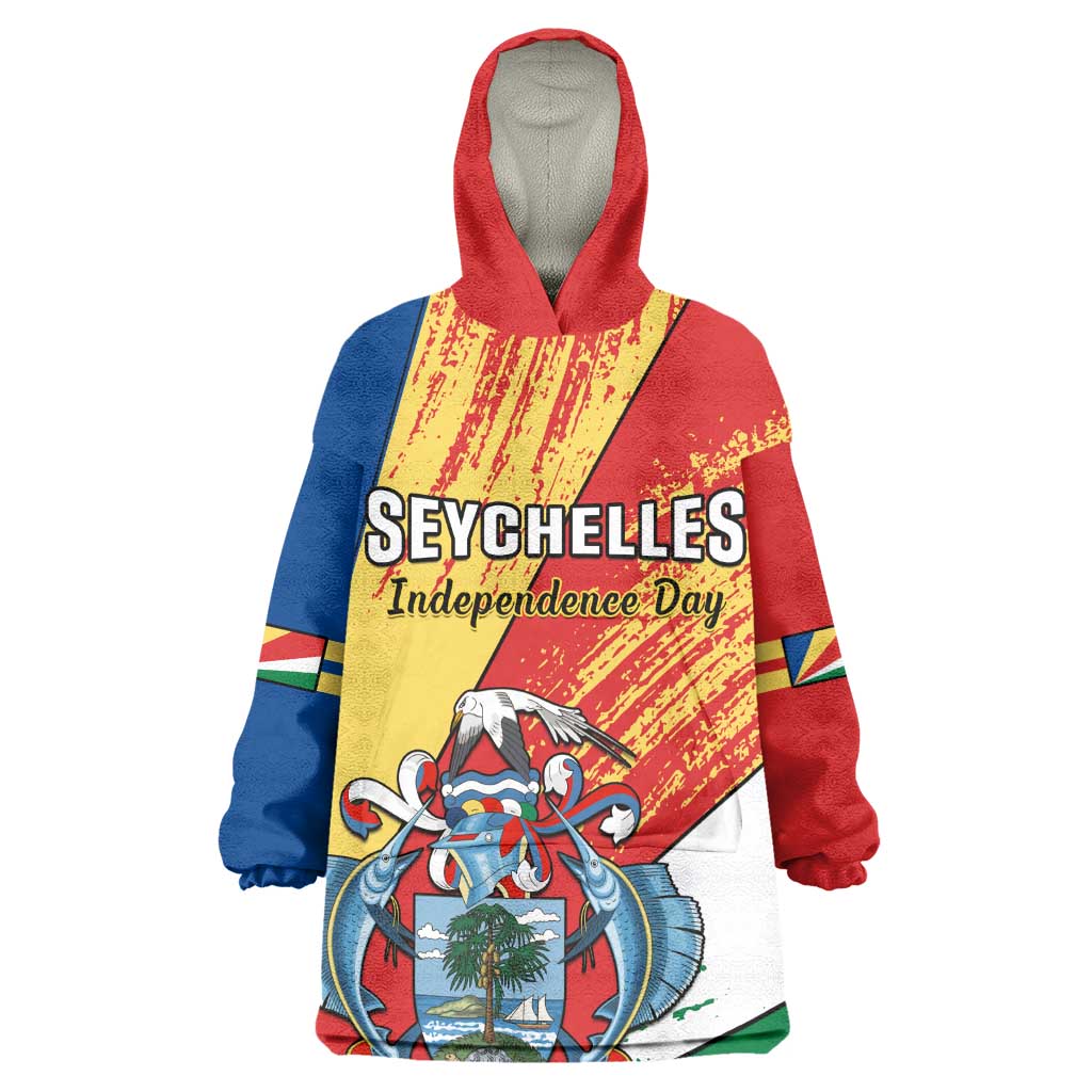29 June Seychelles Independence Day Wearable Blanket Hoodie Flag Style LT14