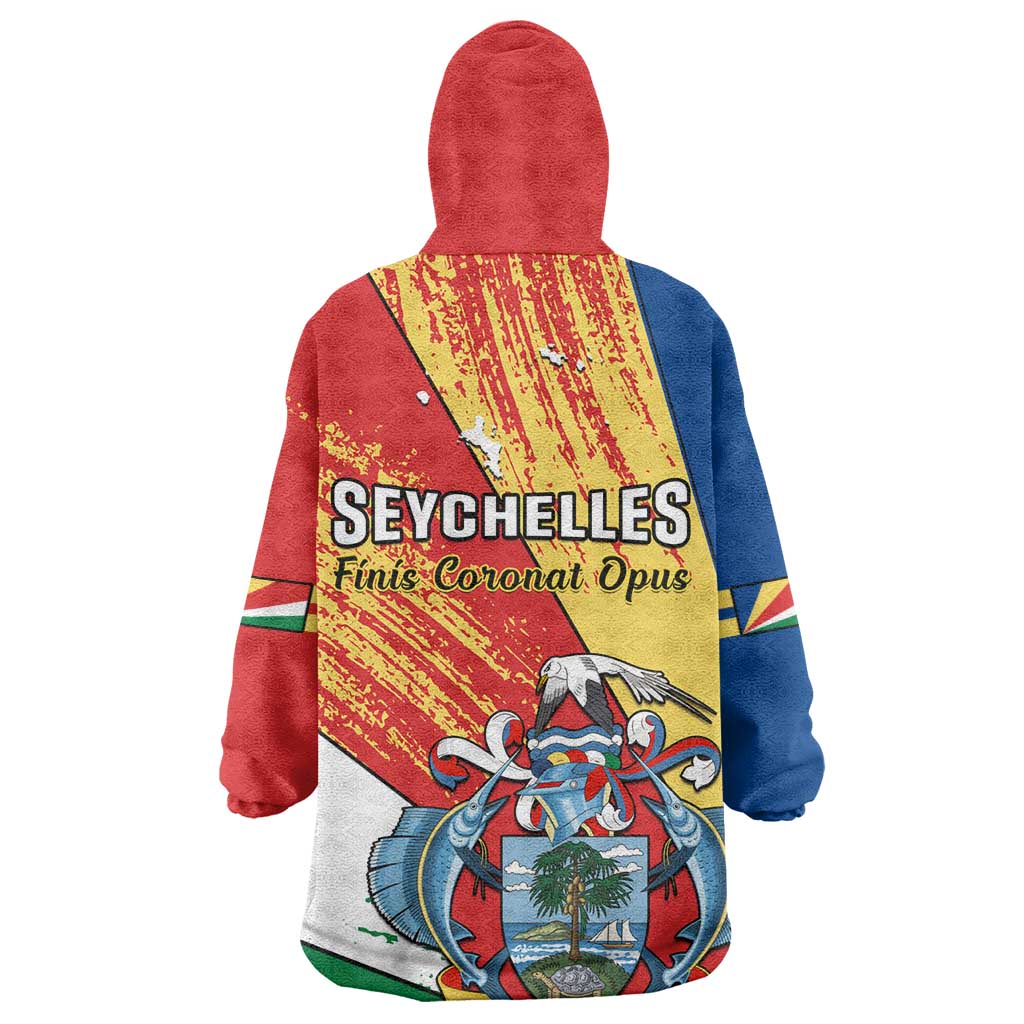 29 June Seychelles Independence Day Wearable Blanket Hoodie Flag Style LT14