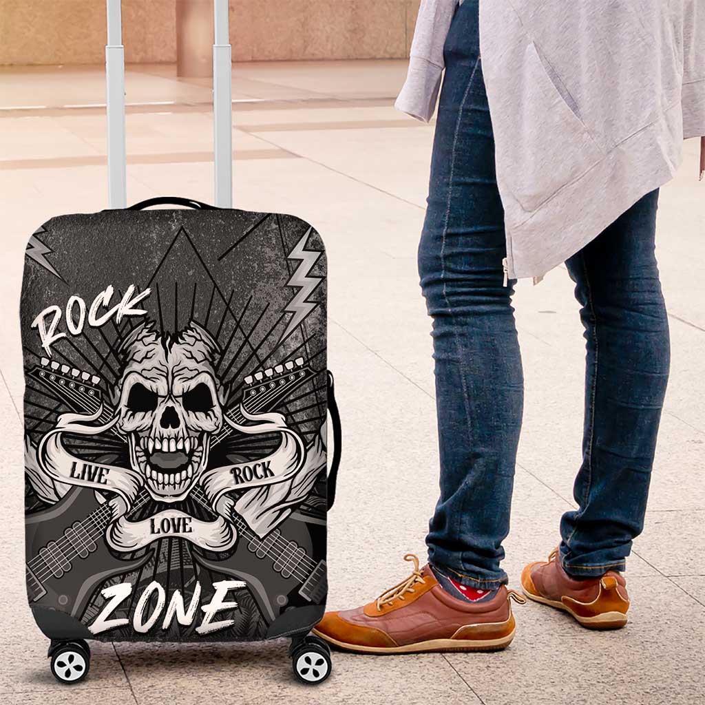 Live Love Rock Skull Luggage Cover Retro Grunge Style LT14