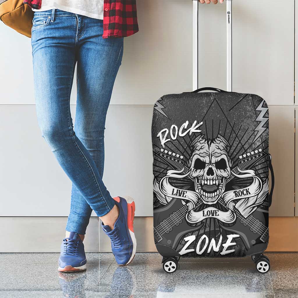 Live Love Rock Skull Luggage Cover Retro Grunge Style LT14
