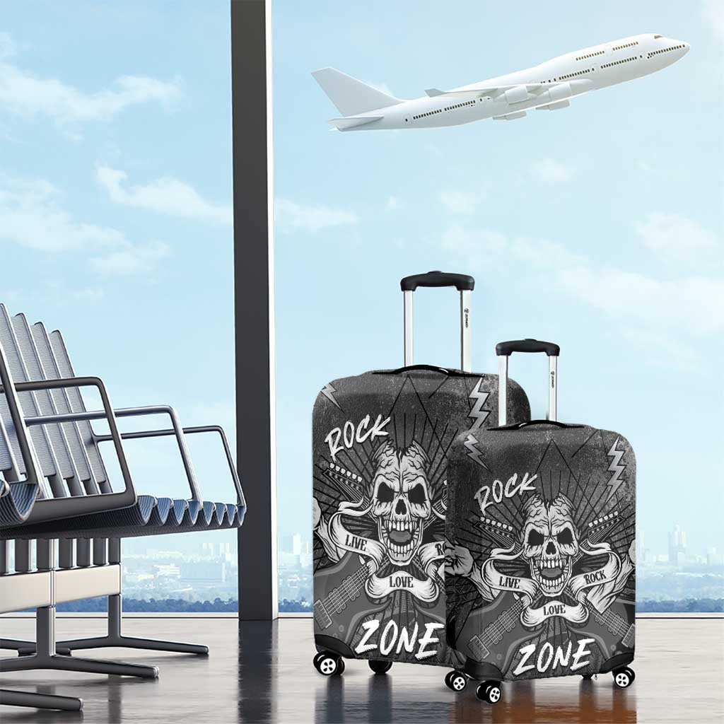 Live Love Rock Skull Luggage Cover Retro Grunge Style LT14