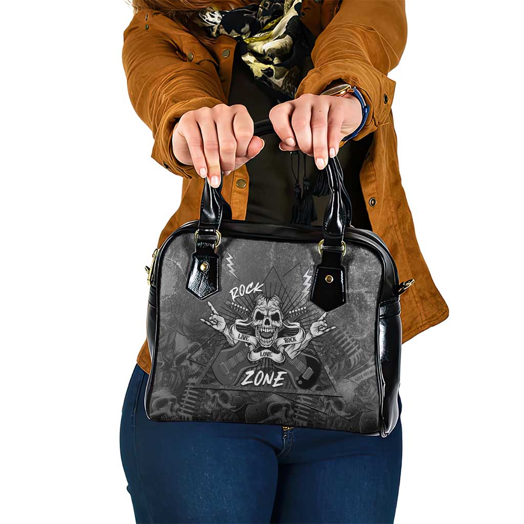 Live Love Rock Skull Shoulder Handbag Retro Grunge Style LT14