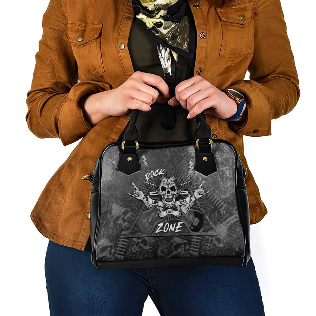 Live Love Rock Skull Shoulder Handbag Retro Grunge Style LT14