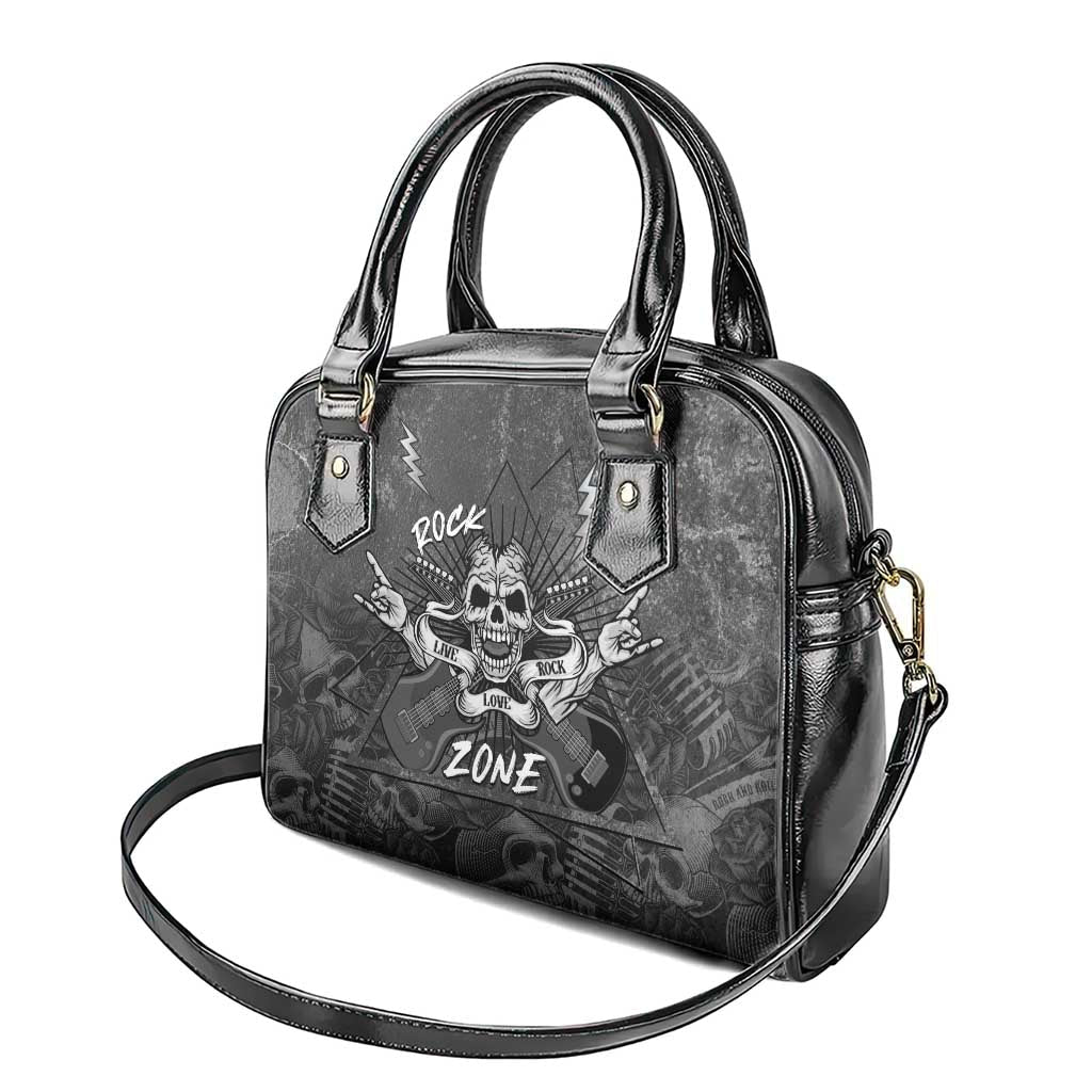 Live Love Rock Skull Shoulder Handbag Retro Grunge Style LT14