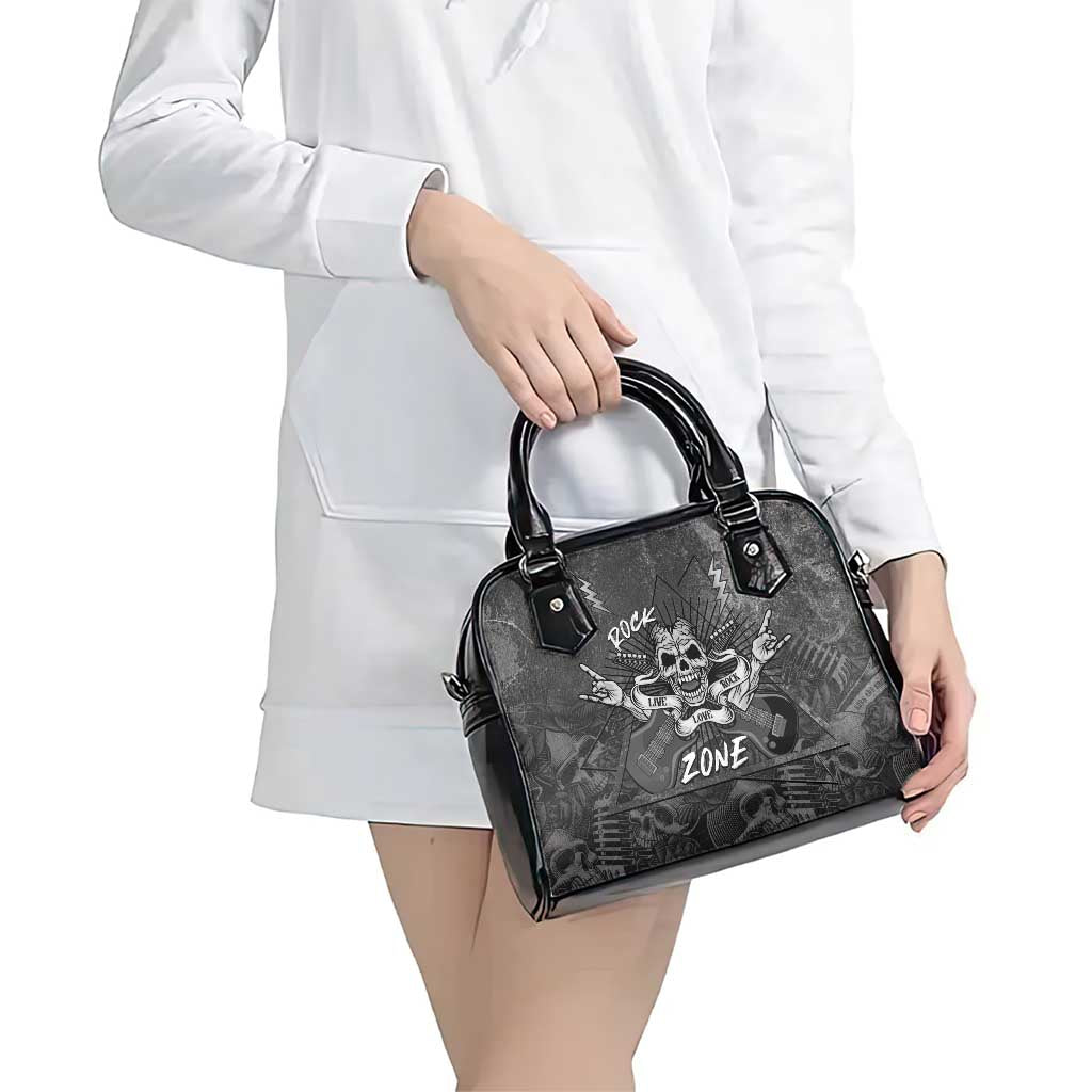 Live Love Rock Skull Shoulder Handbag Retro Grunge Style LT14