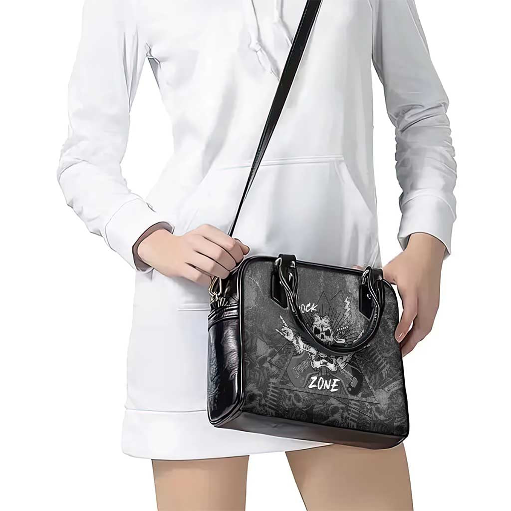 Live Love Rock Skull Shoulder Handbag Retro Grunge Style LT14