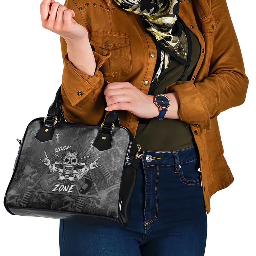 Live Love Rock Skull Shoulder Handbag Retro Grunge Style LT14