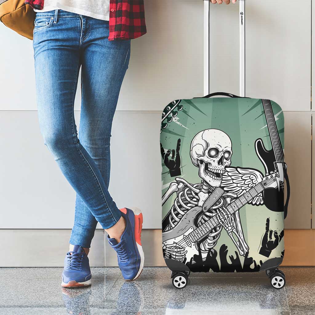 Electric Guitar Skull Luggage Cover Lets Rock LT14