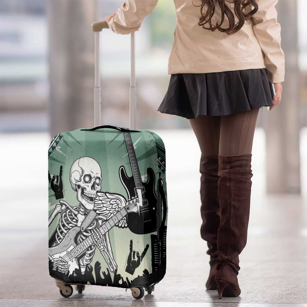 Electric Guitar Skull Luggage Cover Lets Rock LT14