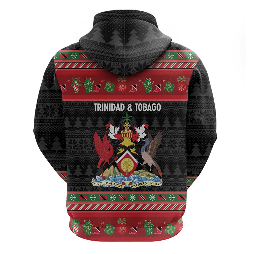 Trinidad And Tobago Christmas Hoodie Merry Xmas Coat Of Arms LT14