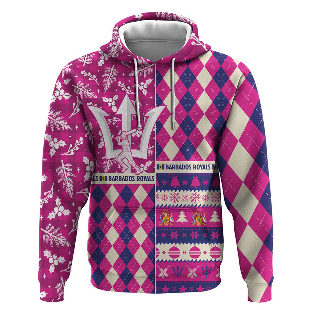 Personalized Barbados Cricket Christmas Hoodie Merry Xmas Royals LT14