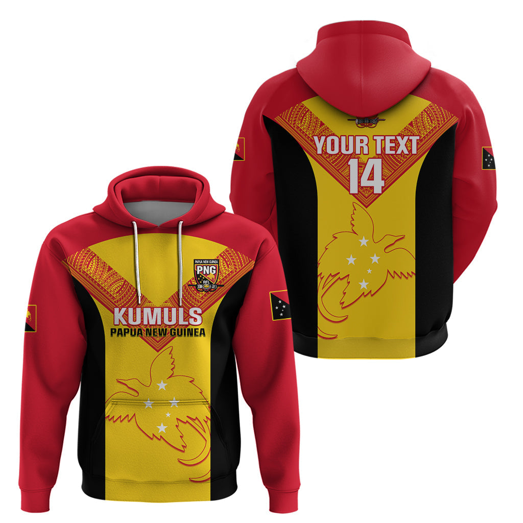 Custom Papua New Guinea Rubgby Hoodie Pacific 2023 Go PNG Kumuls LT14