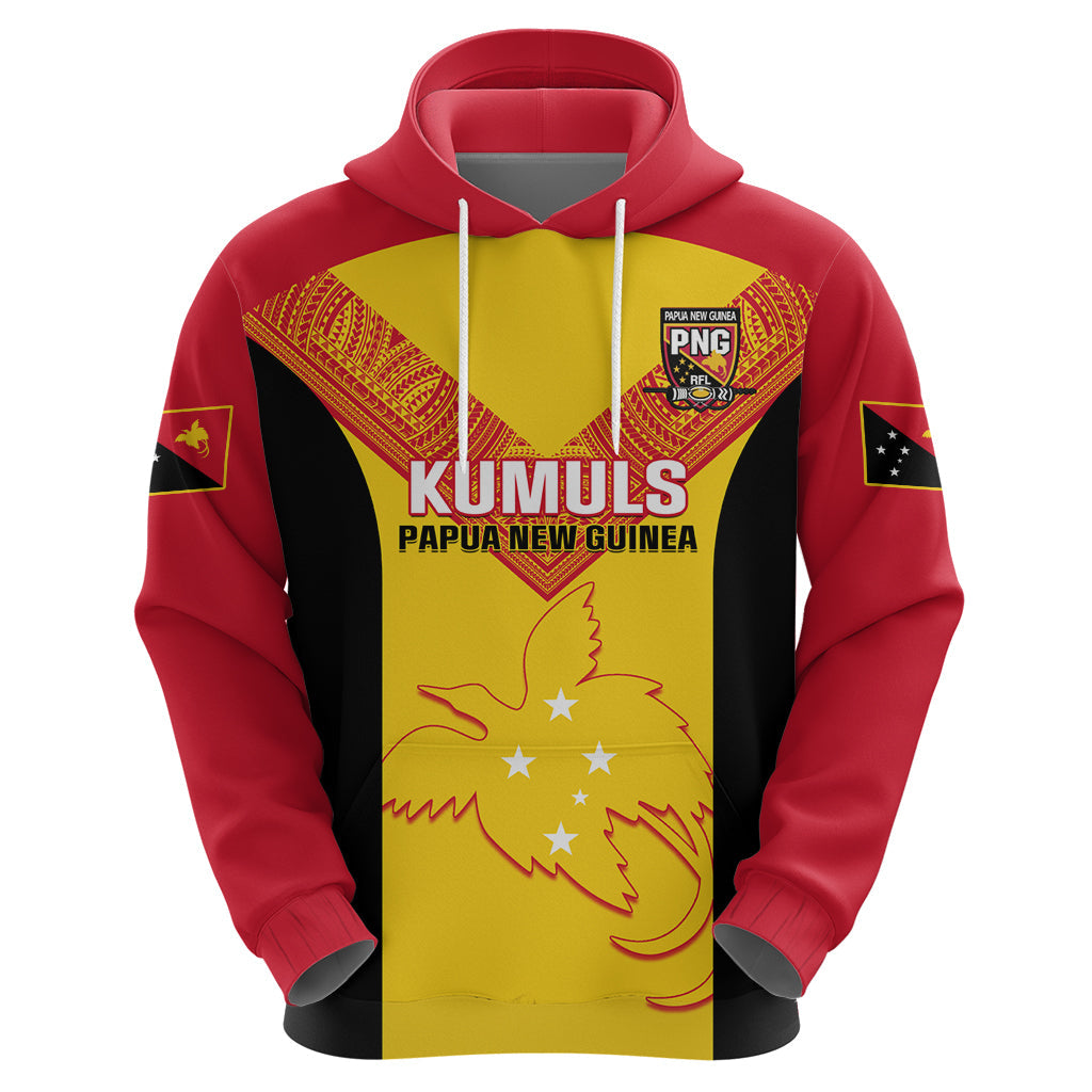 Custom Papua New Guinea Rubgby Hoodie Pacific 2023 Go PNG Kumuls LT14