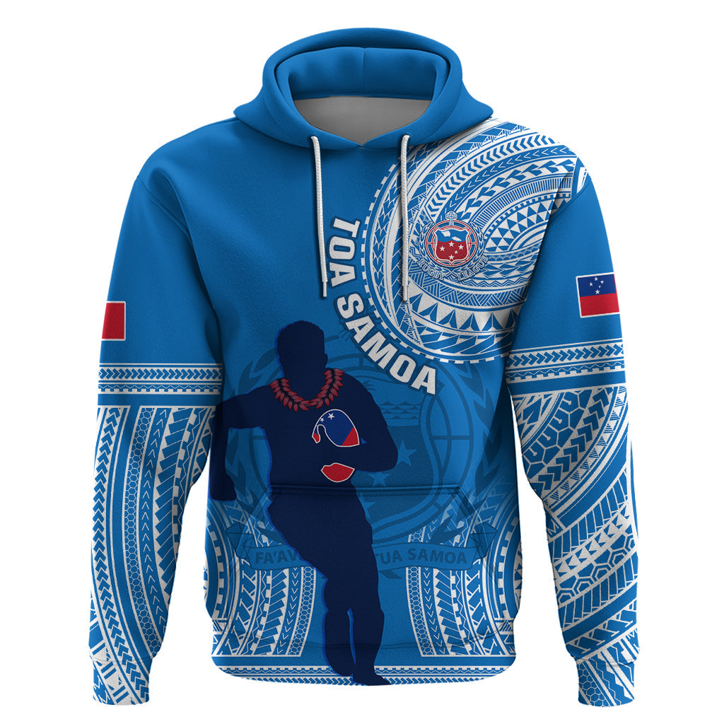 Custom Samoa Rugby Hoodie Pacific 2023 Go Toa Samoa LT14