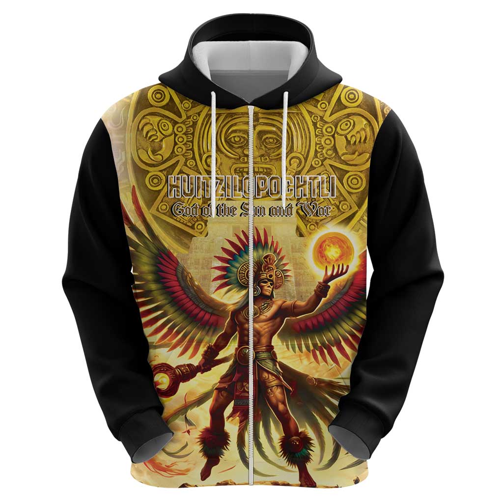Mexico Panquetzaliztli Hoodie Huitzilopochtli - Aztec God of Sun and War LT14