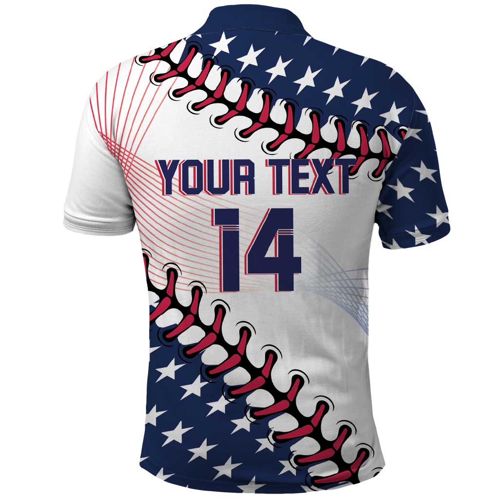 Custom Baseball 2024 USA Polo Shirt Go United States LT14