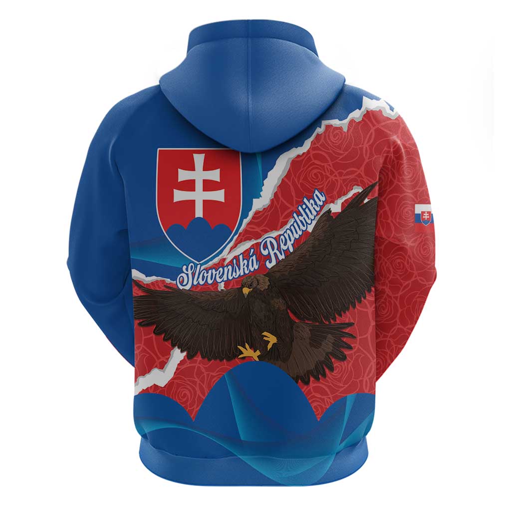 Slovakia Restoration Day Hoodie Happy 1st Of January - Slovak Golden Eagle LT14
