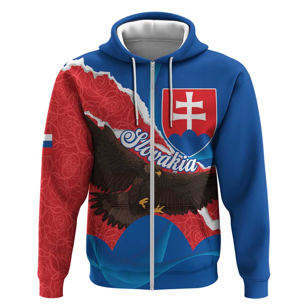 Slovakia Restoration Day Hoodie Happy 1st Of January - Slovak Golden Eagle LT14