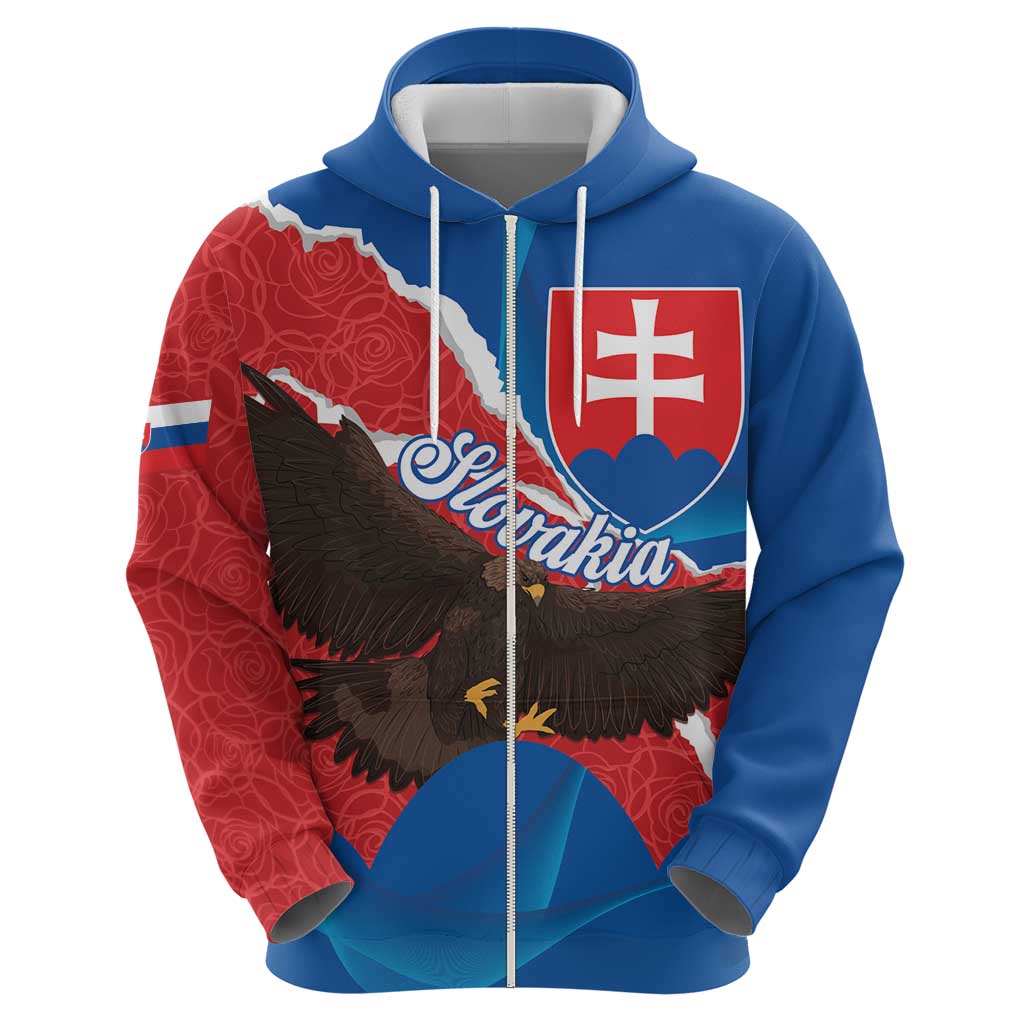 Slovakia Restoration Day Hoodie Happy 1st Of January - Slovak Golden Eagle LT14