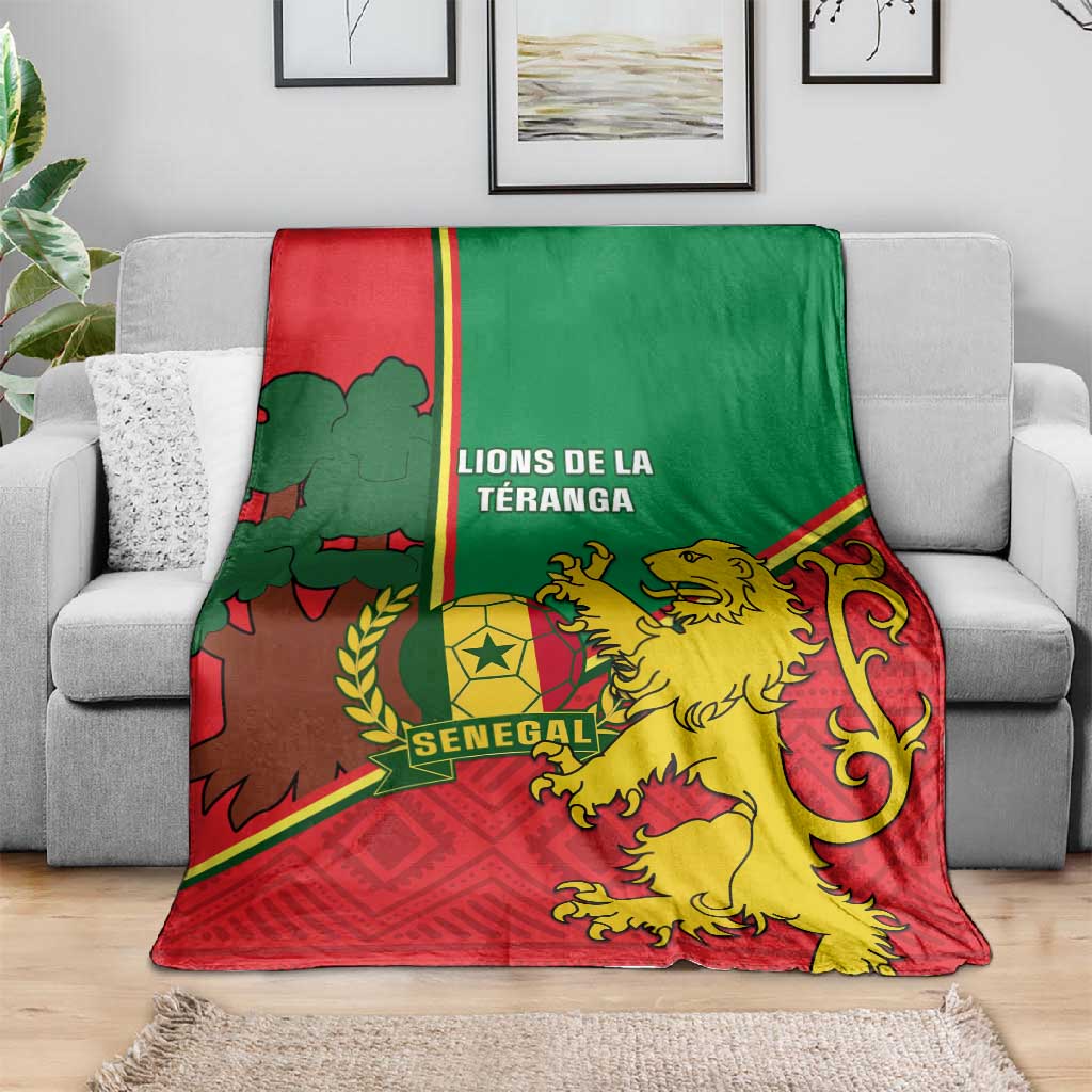 Senegal Football Blanket 2024 Go Champions Lions De La Teranga LT14