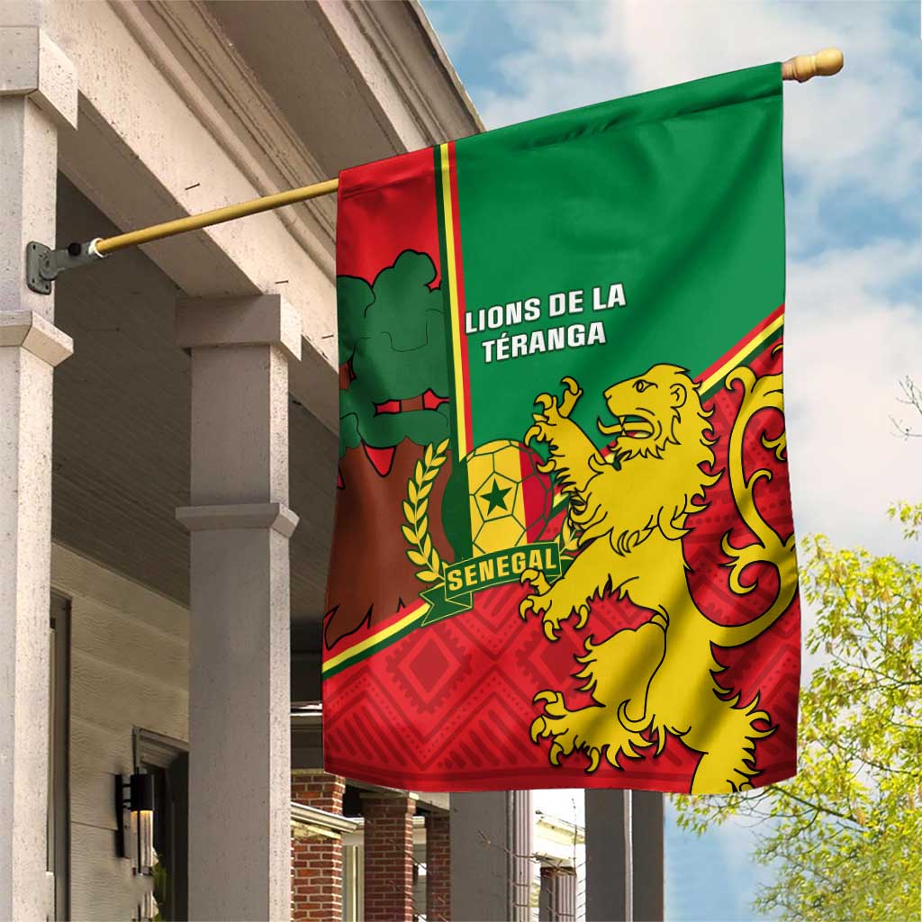 Senegal Football Garden Flag 2024 Go Champions Lions De La Teranga LT14