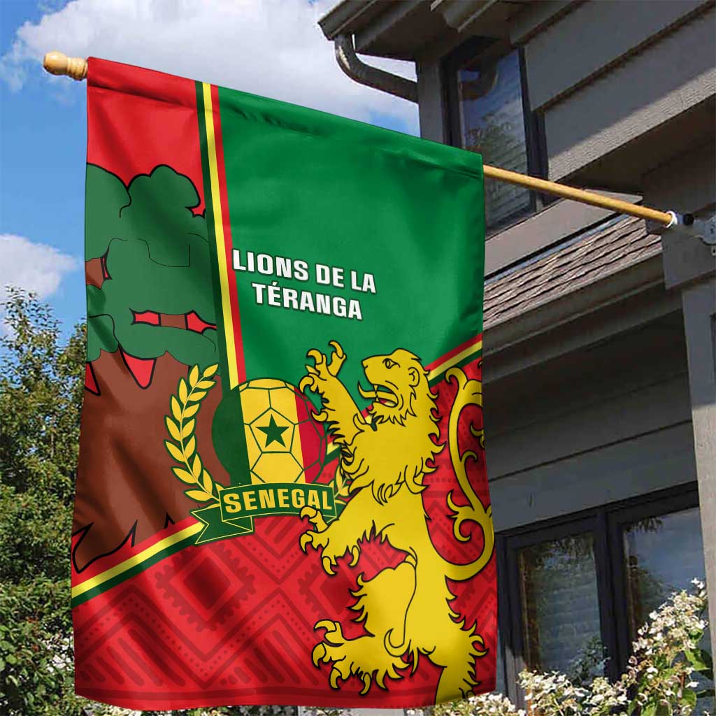Senegal Football Garden Flag 2024 Go Champions Lions De La Teranga LT14