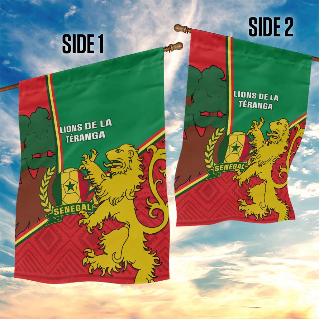 Senegal Football Garden Flag 2024 Go Champions Lions De La Teranga LT14