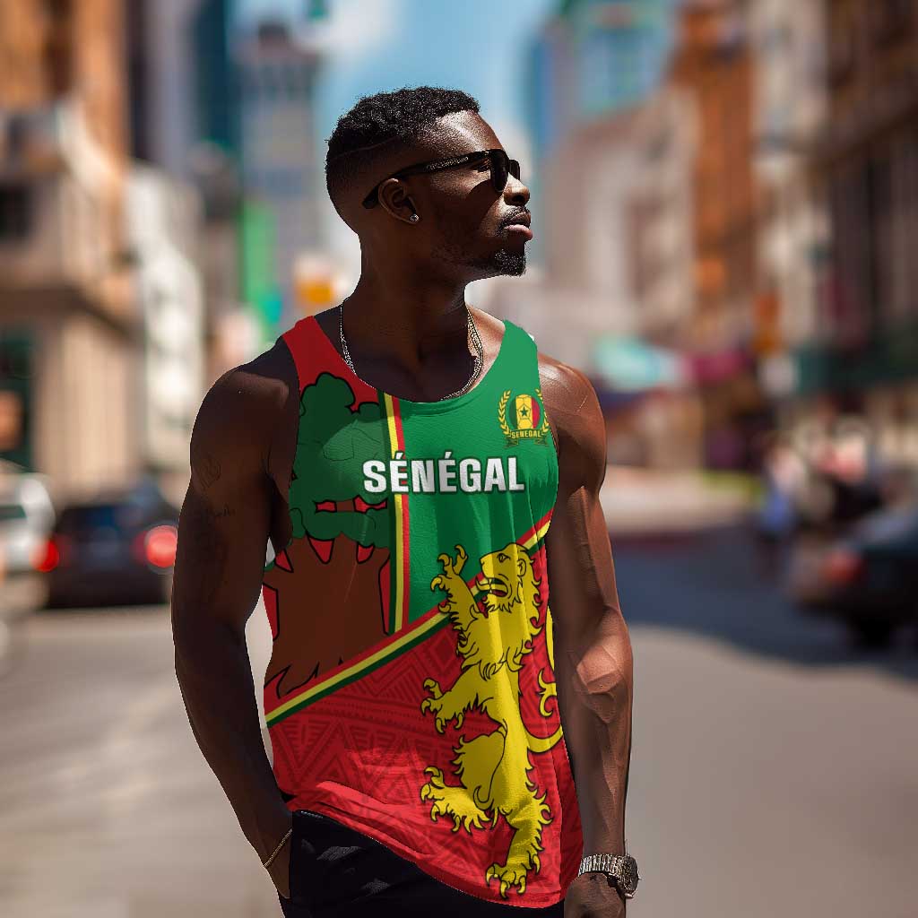 Senegal Football Men Tank Top 2024 Go Champions Lions De La Teranga LT14