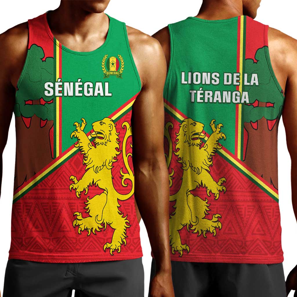 Senegal Football Men Tank Top 2024 Go Champions Lions De La Teranga LT14