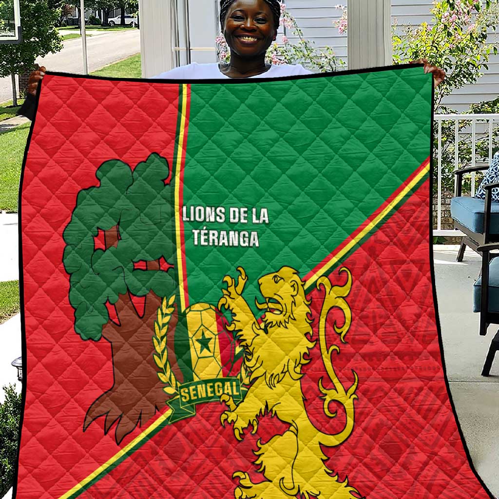 Senegal Football Quilt 2024 Go Champions Lions De La Teranga LT14