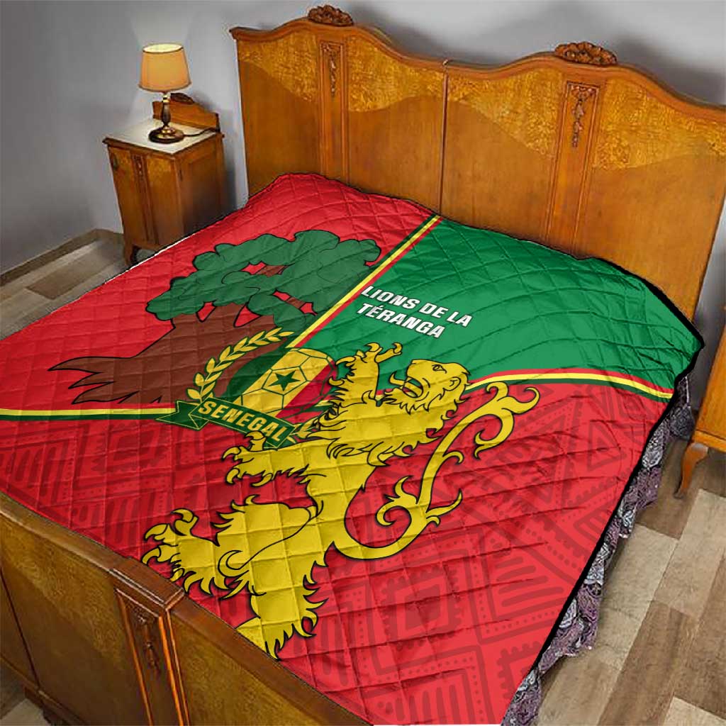 Senegal Football Quilt 2024 Go Champions Lions De La Teranga LT14