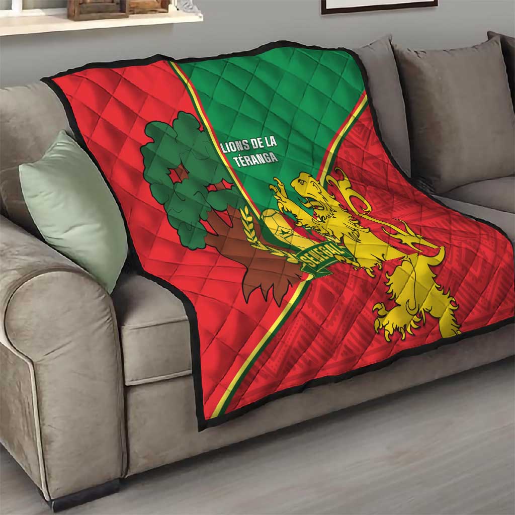 Senegal Football Quilt 2024 Go Champions Lions De La Teranga LT14