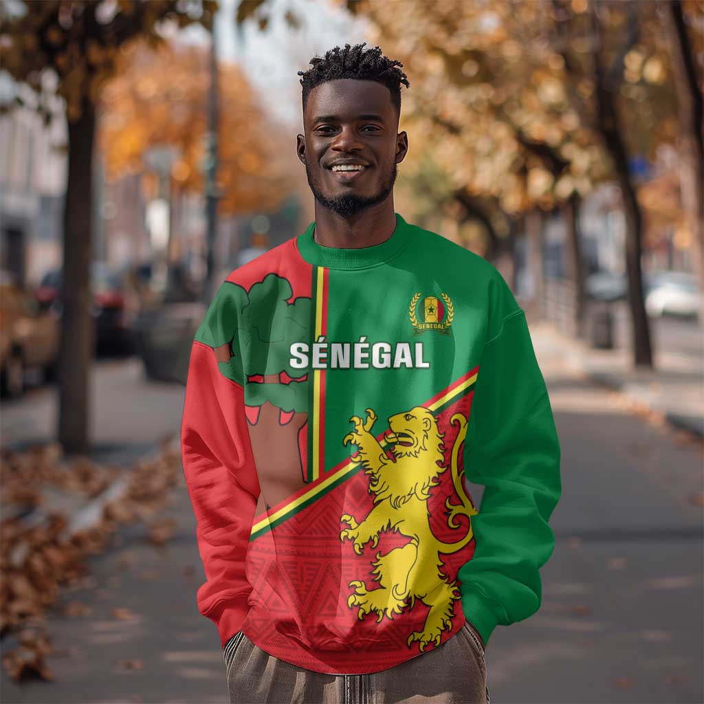Senegal Football Sweatshirt 2024 Go Champions Lions De La Teranga LT14