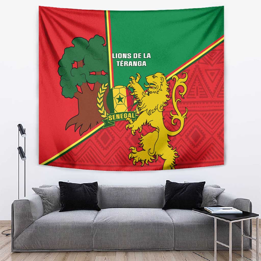 Senegal Football Tapestry 2024 Go Champions Lions De La Teranga LT14
