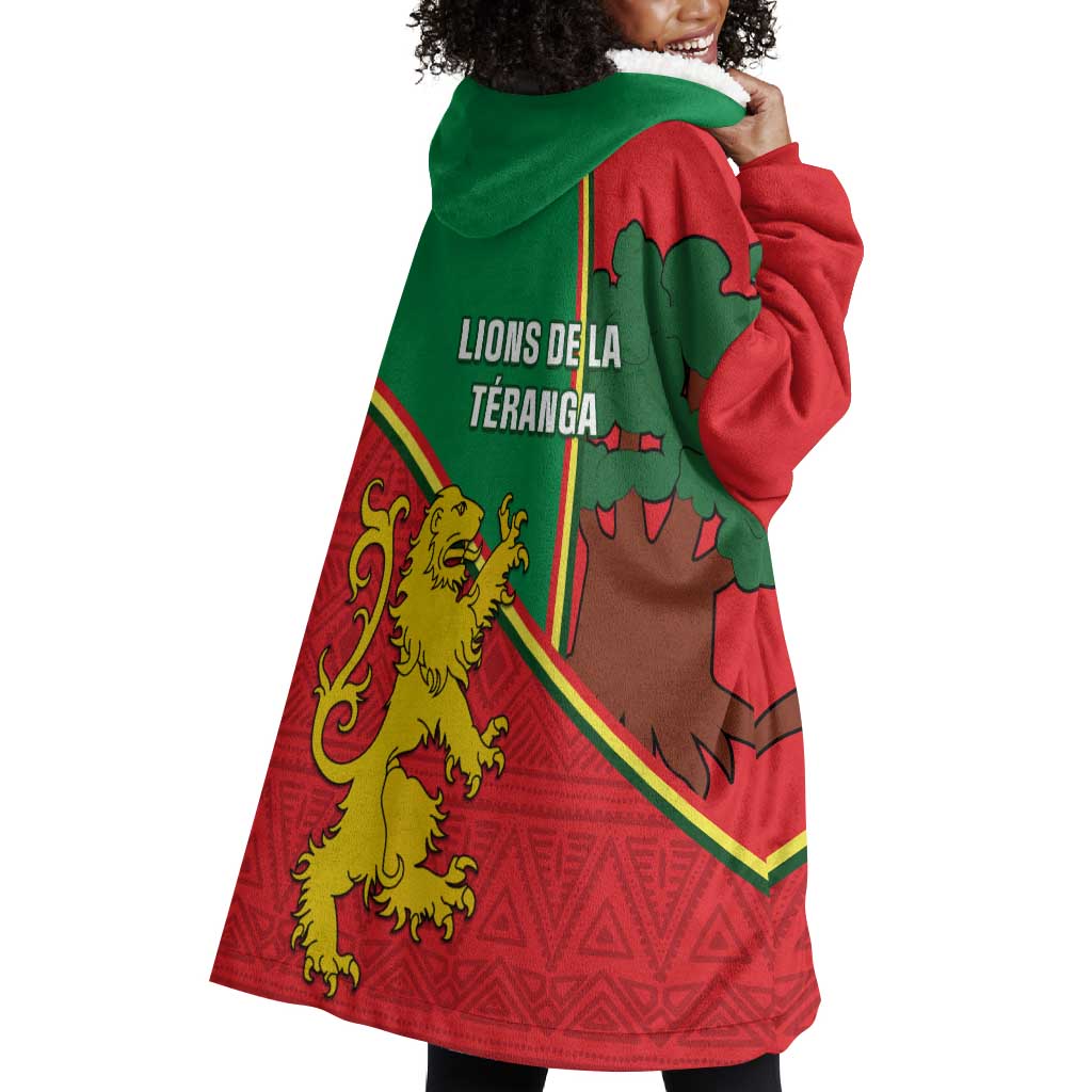 Senegal Football Wearable Blanket Hoodie 2024 Go Champions Lions De La Teranga LT14