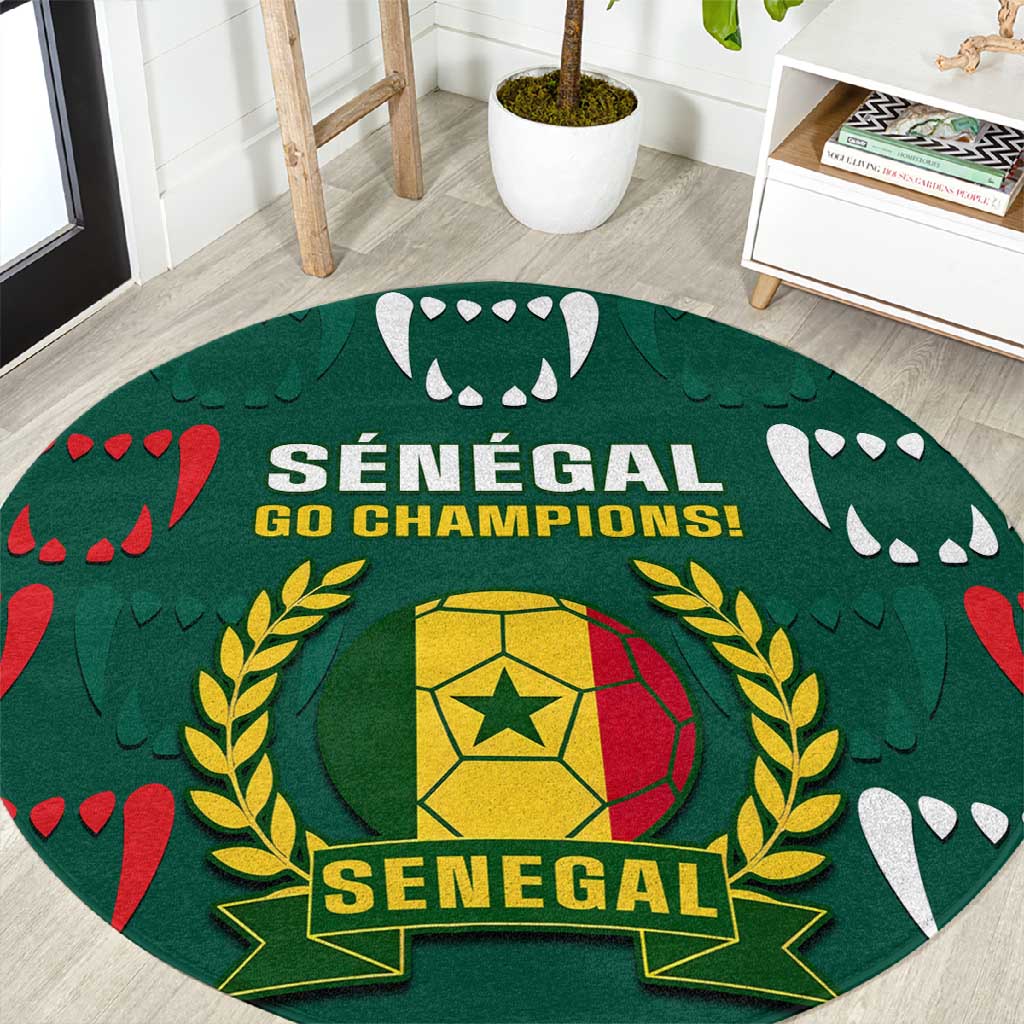 Senegal Football Round Carpet 2024 Culture Pour Home Style LT14