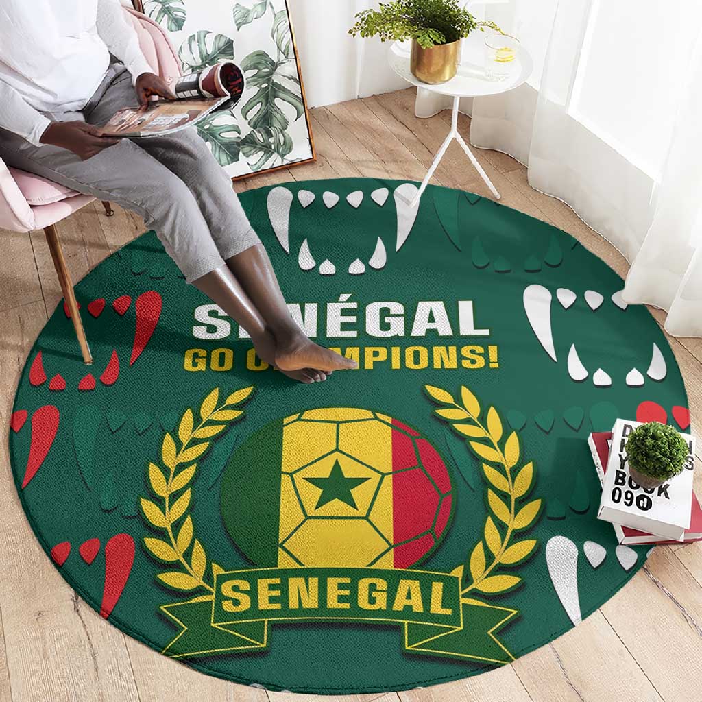 Senegal Football Round Carpet 2024 Culture Pour Home Style LT14