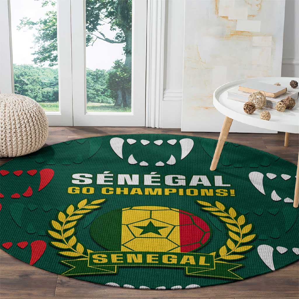 Senegal Football Round Carpet 2024 Culture Pour Home Style LT14