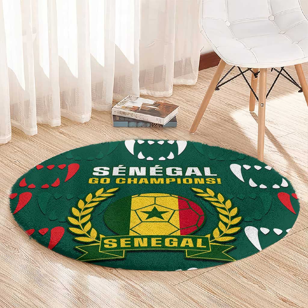 Senegal Football Round Carpet 2024 Culture Pour Home Style LT14