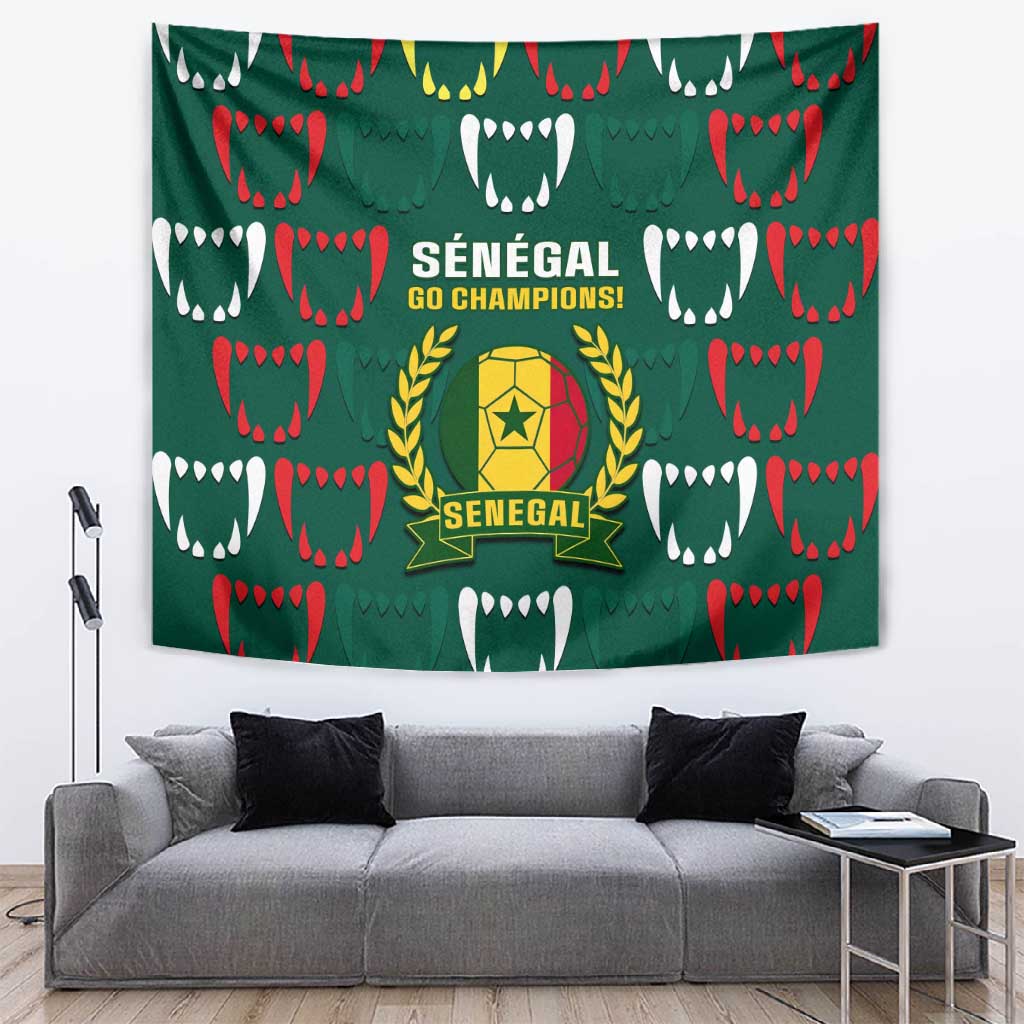 Senegal Football Tapestry 2024 Culture Pour Home Style LT14